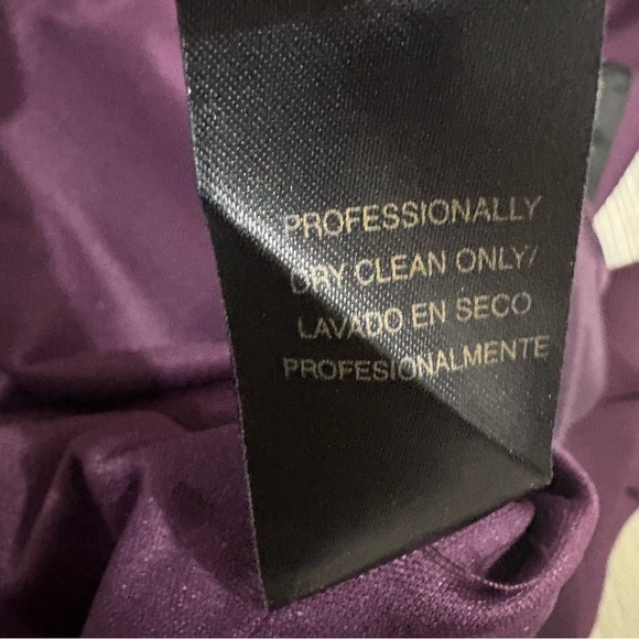 Studio I Purple Beaded Embellished Evening Blouse Top Long Sleeve Sz 18 Chiffon - Picture 13 of 14